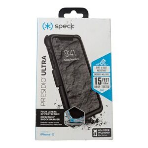 Q2. Speck Presidio‎ ULTRA Case with Holster for iPhone X - Black